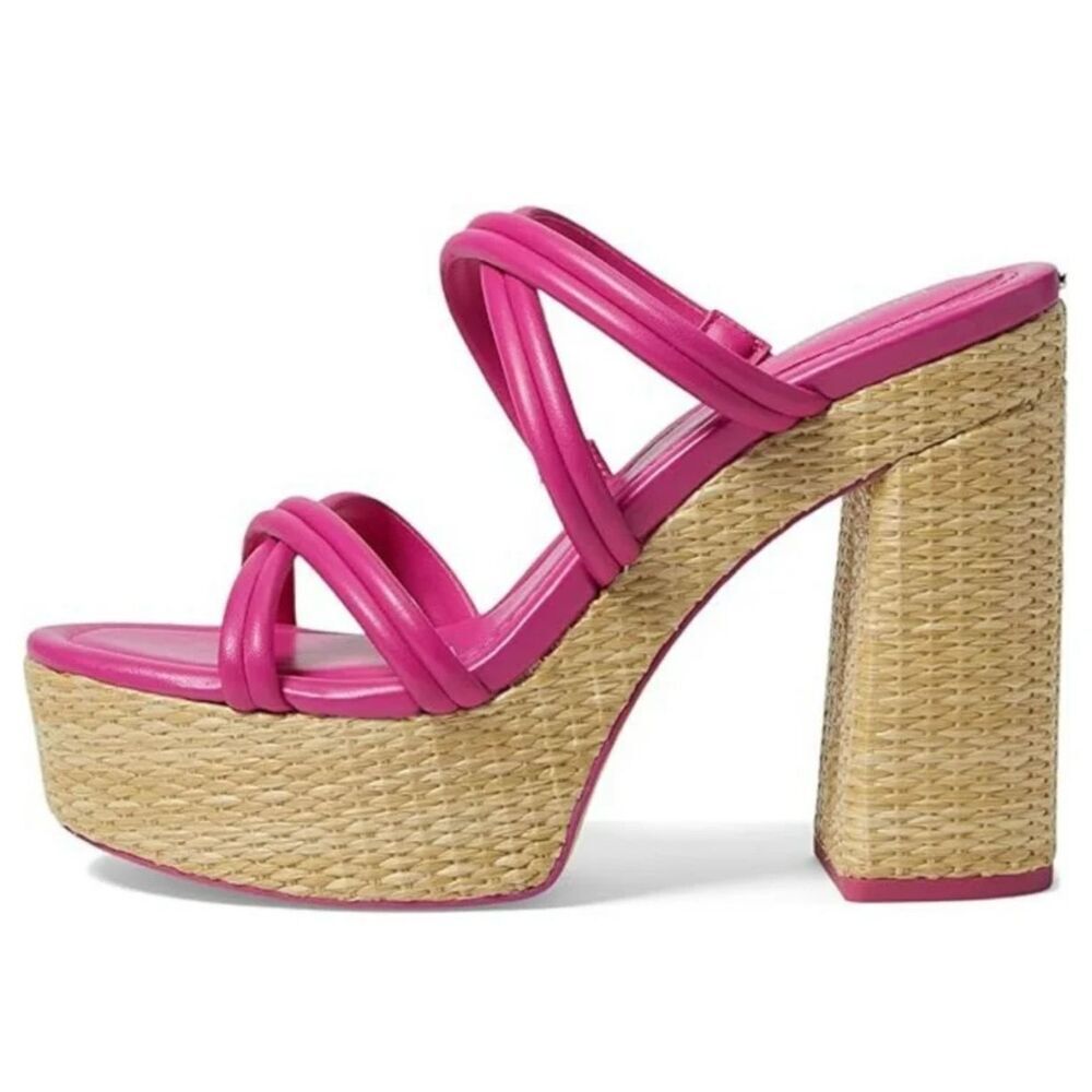 MICHAEL Michael Kors NWT Designer 5” Corrine Slip On Strappy Espadrille Platform - Picture 4 of 6